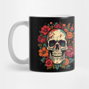 Floral Skull Mug